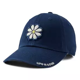 Life Is Good Tattered Daisy Chill Cap 65104 Darkest Blue