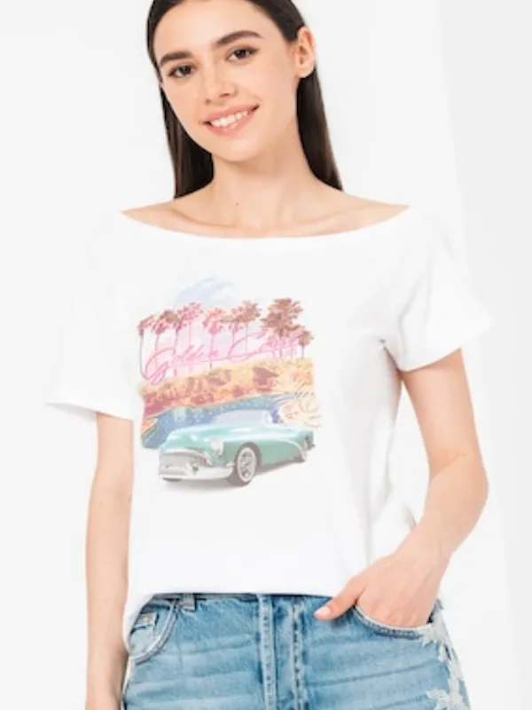 Liujo T-Shirt – Wa2293 Js003 – Bianco Con Stampa