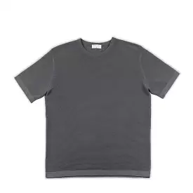 Malten T-Shirt Tricot Compact Cotton (mud grey)