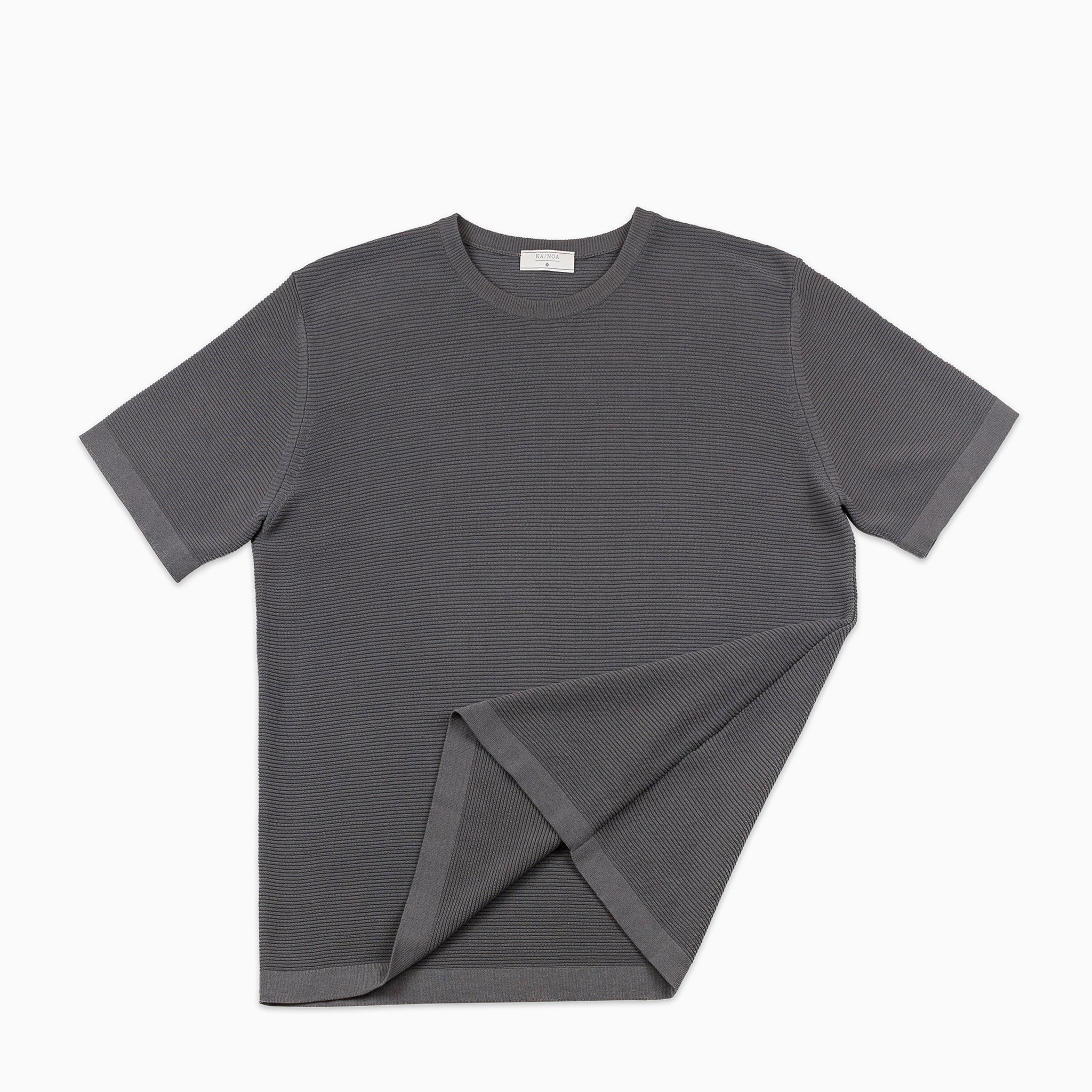 Malten T-Shirt Tricot Compact Cotton (mud grey)