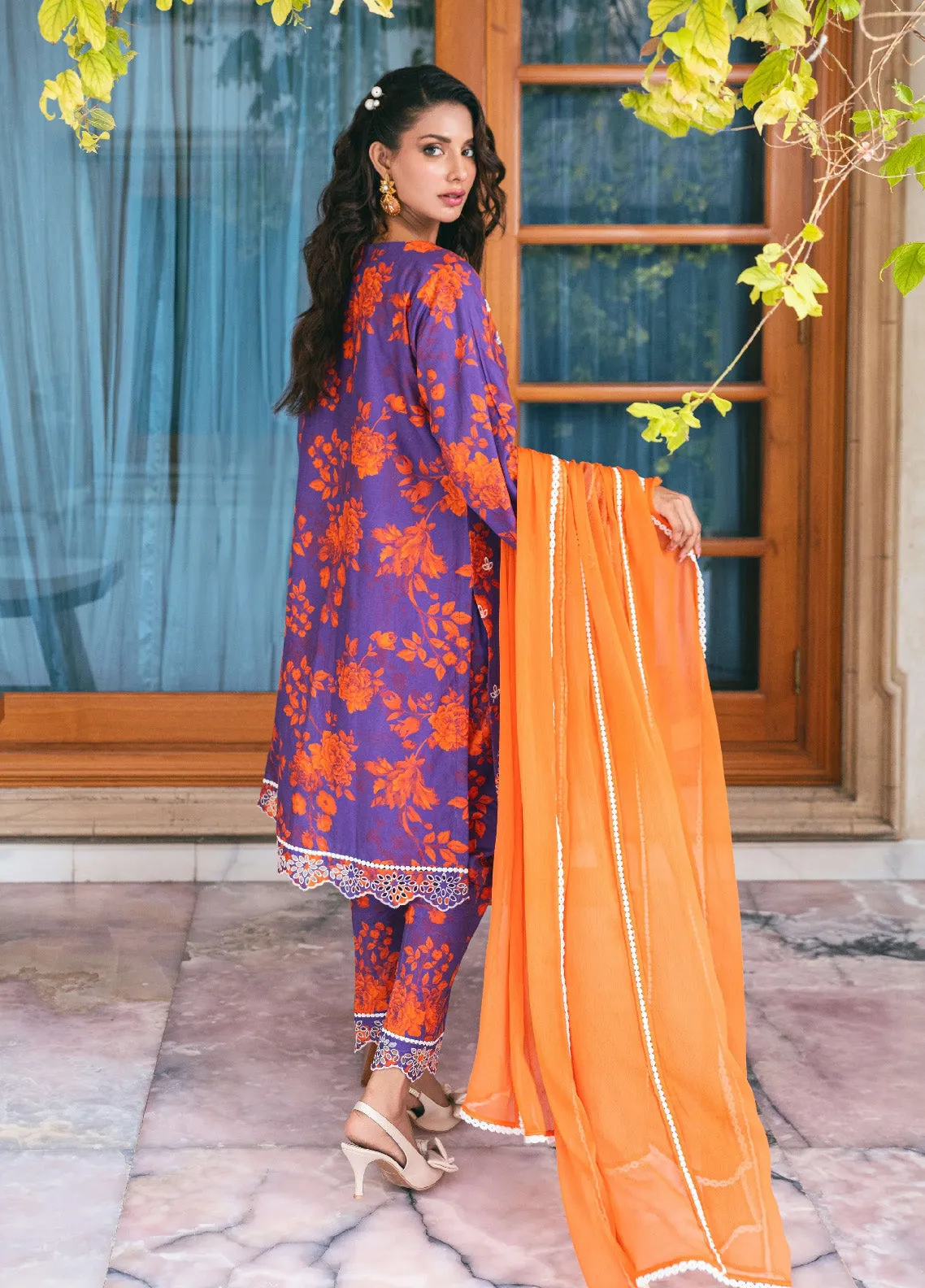 Marjaan By Addee Embroidered Lawn Stitched 3 Piece Suit - AD24MPL SM-026 PAKEEZA