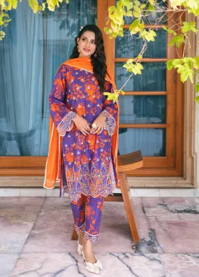 Marjaan By Addee Embroidered Lawn Stitched 3 Piece Suit - AD24MPL SM-026 PAKEEZA