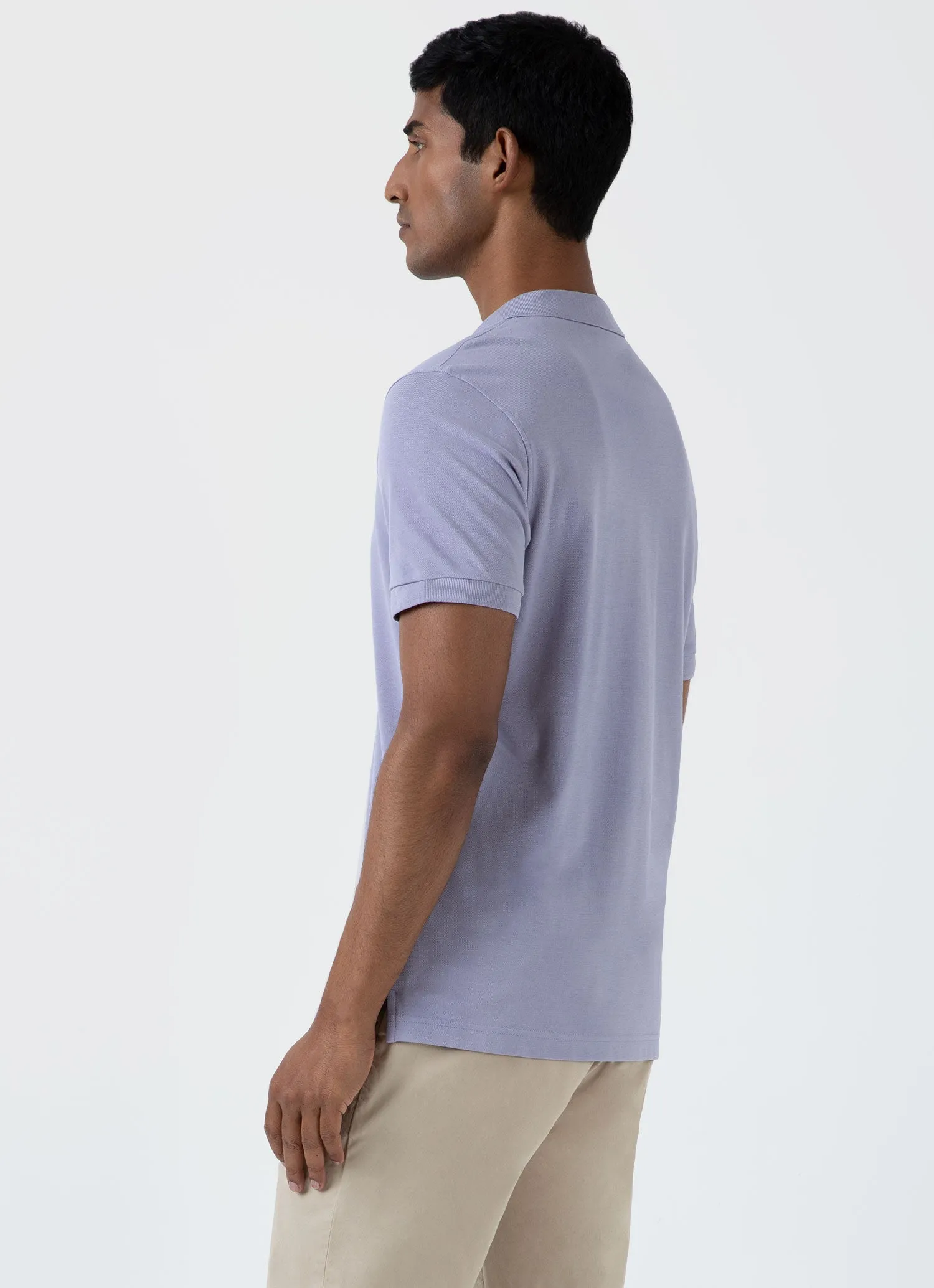 Men's Piqué Polo Shirt in Lavendar