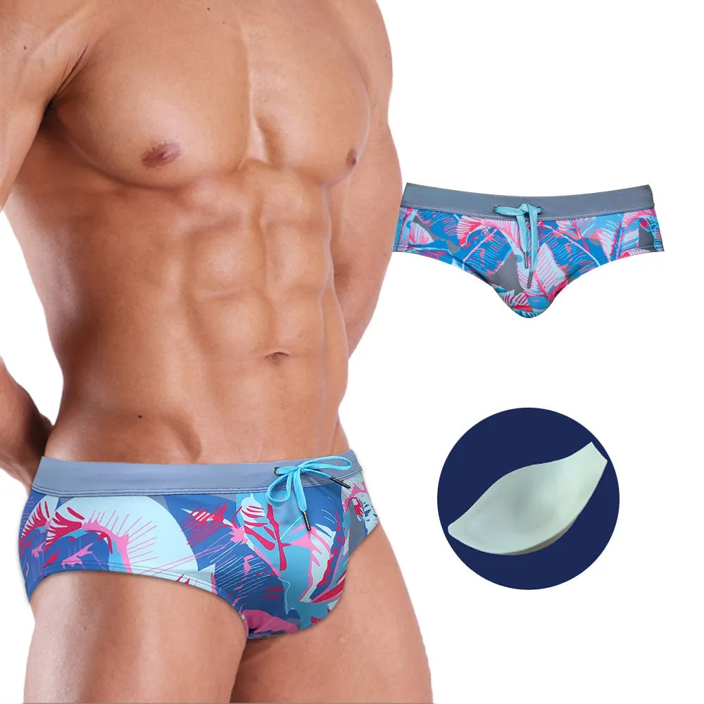 Men's Summer Sexy Low Waist Push-up Beach Surfing Swimwear Briefs