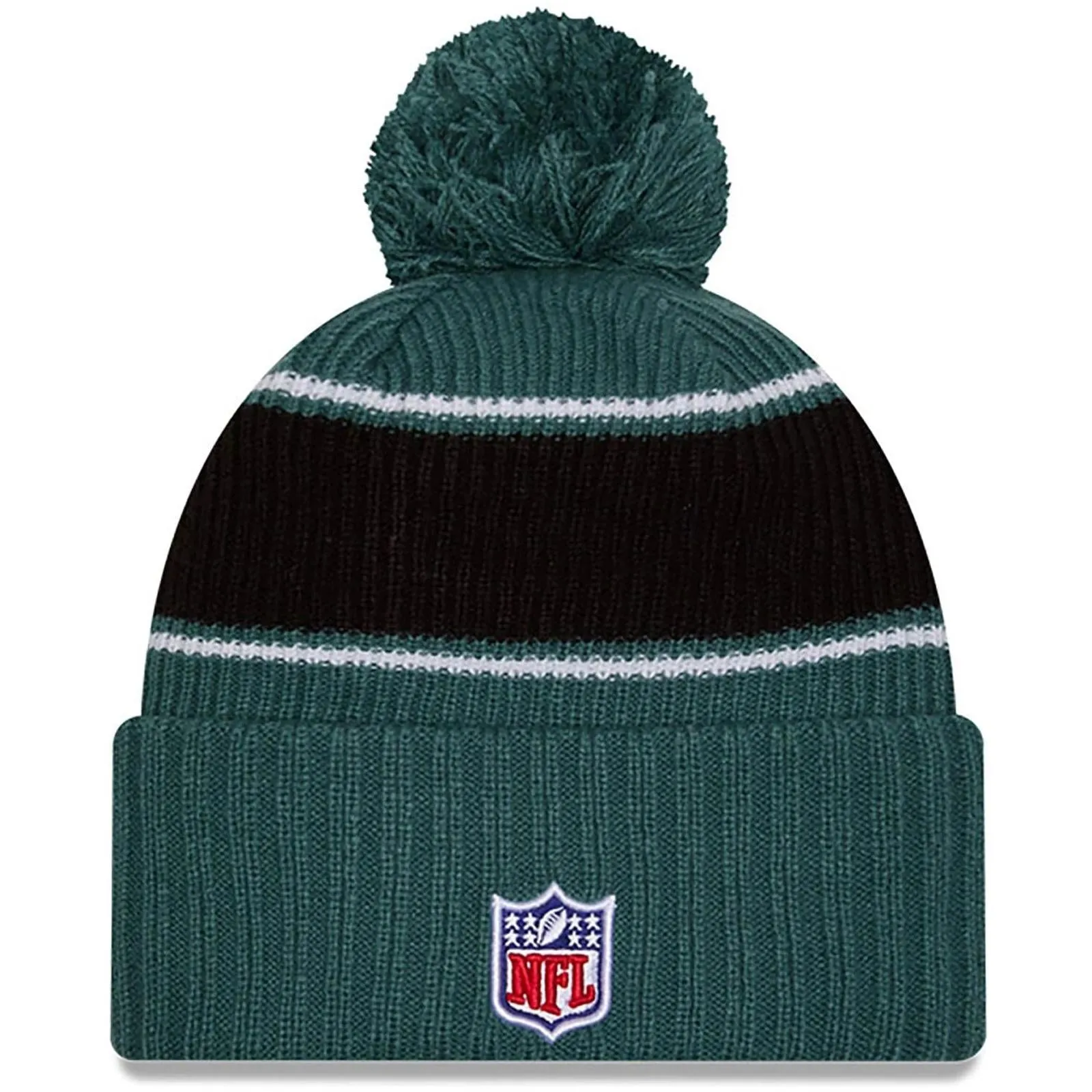 New Era Mens Knits Philadelphia Eagles Bobble Hat - Dark Green