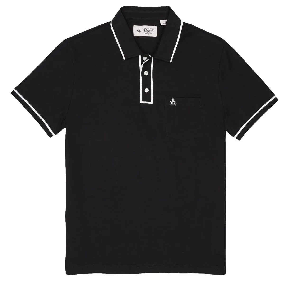 Original Penguin The Earl Short Sleeve Polo Shirt True Black