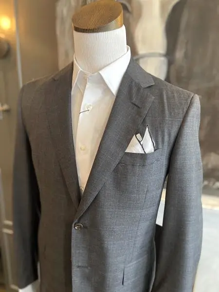 OXXFORD CHARCOAL GLEN PLAID SUIT