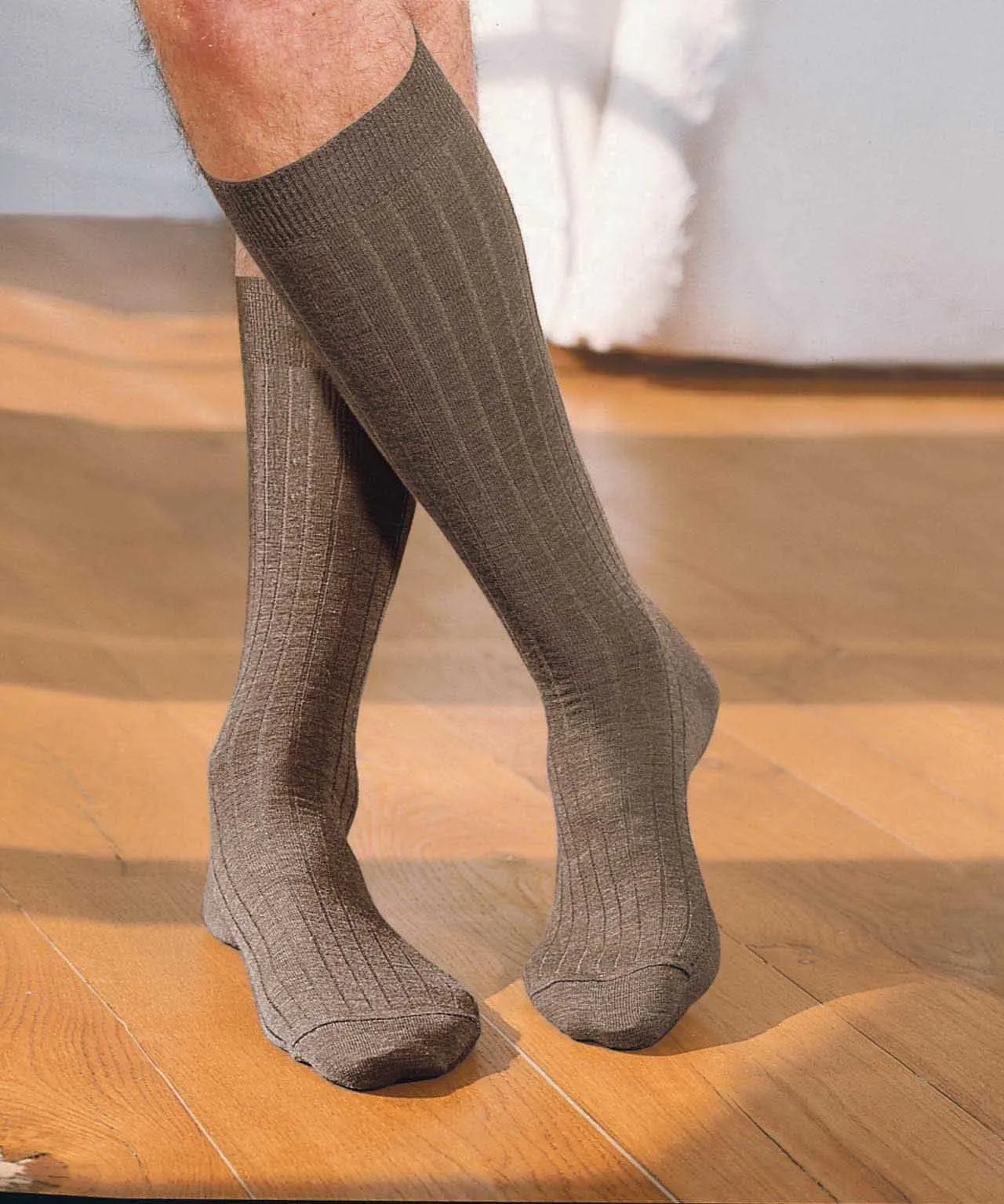 Pack of 2 Knee Length Wool Rich Socks