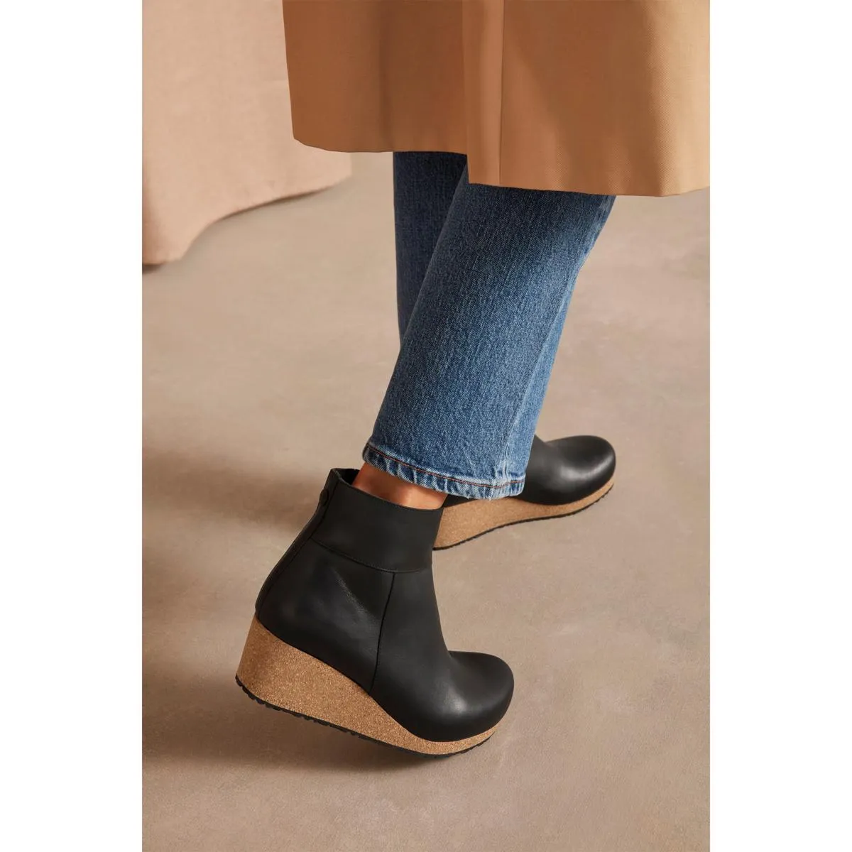      Papillio by Birkenstock Ebba Leather Wedge Boot     