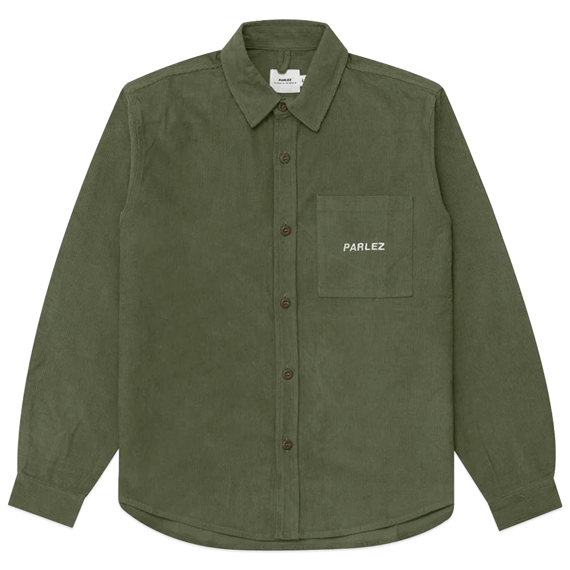 Parlez Brecon Cord Shirt - Khaki