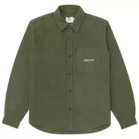 Parlez Brecon Cord Shirt - Khaki