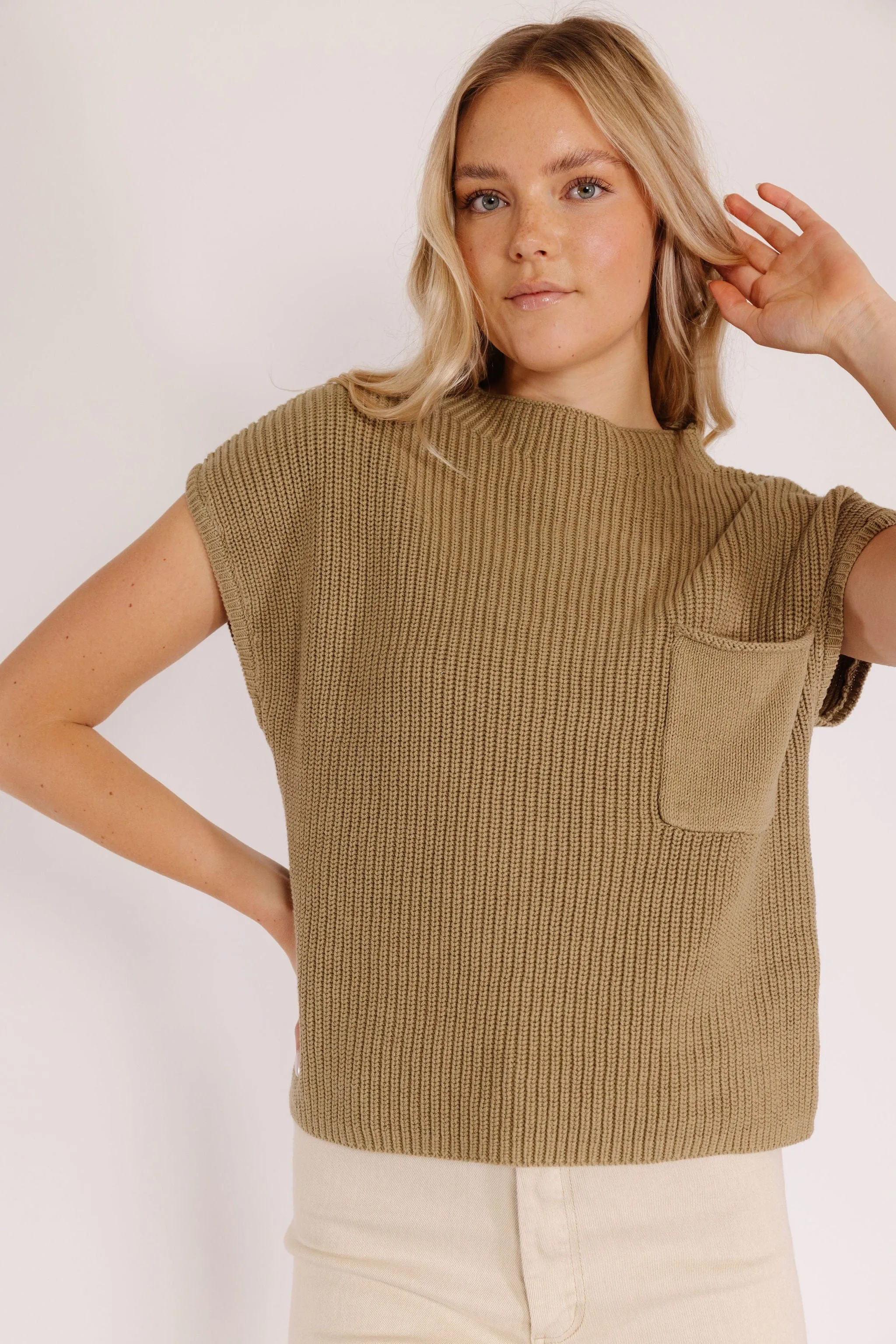 Pasco Sweater in Olive