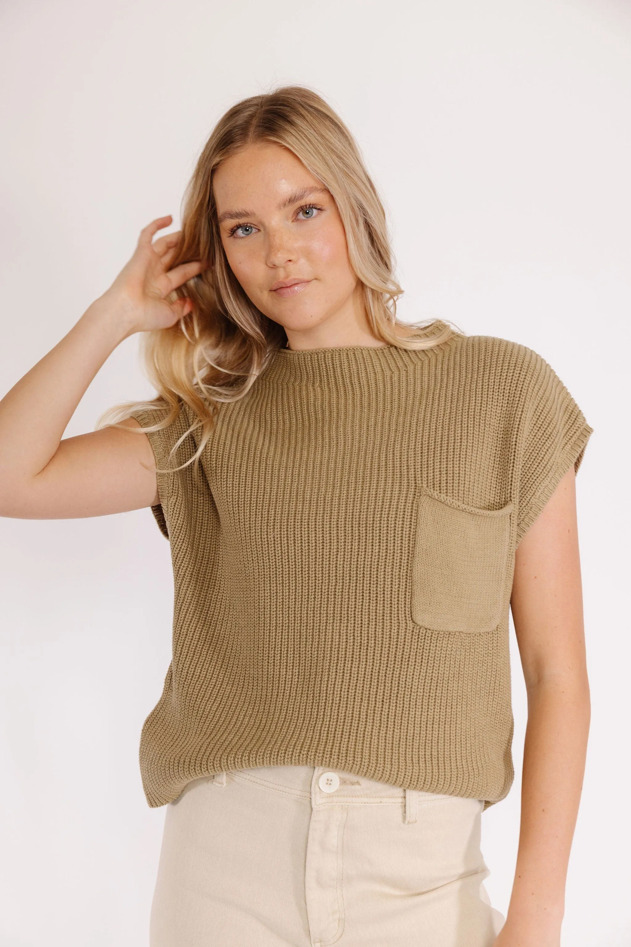 Pasco Sweater in Olive