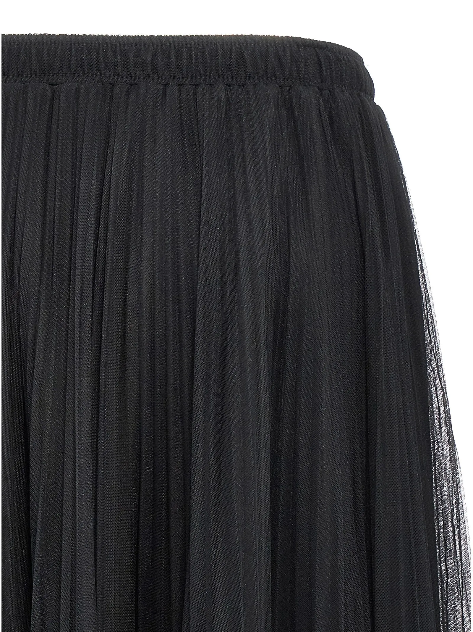 Pleated Tulle Skirt Skirts Black