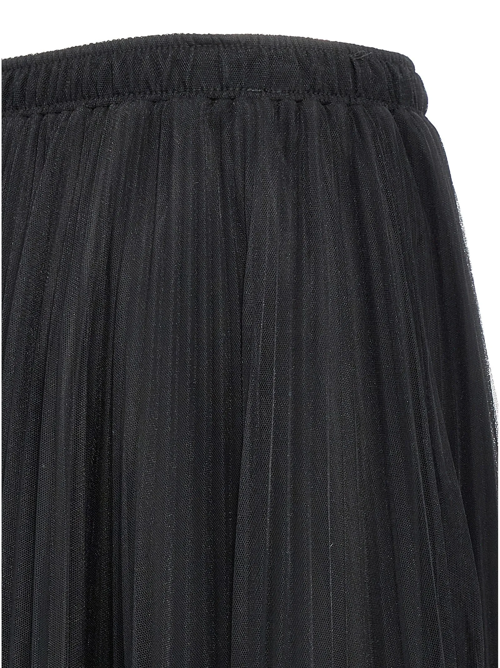 Pleated Tulle Skirt Skirts Black