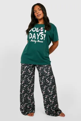 Plus Christmas Jolly Days Micky Mouse Pants Pajamas