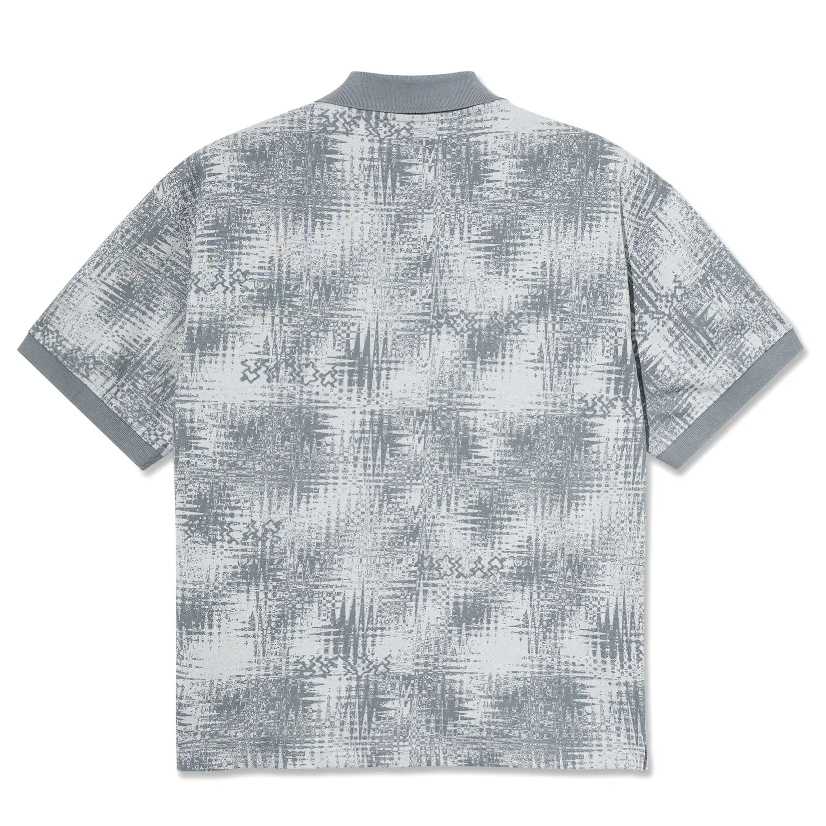 Polar Skate Co. Surf Polo Shirt Scribble Silver