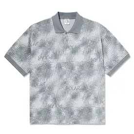 Polar Skate Co. Surf Polo Shirt Scribble Silver