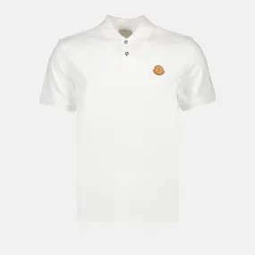 Polo Shirt with Leather Logo