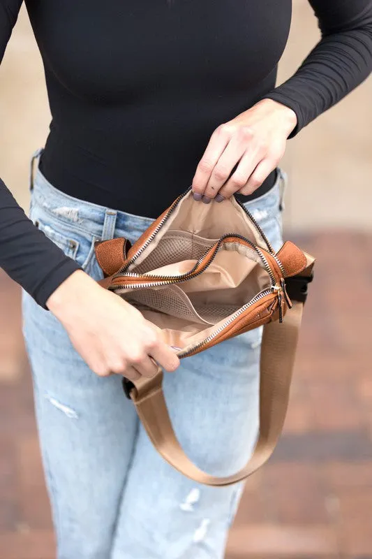 Presly Vegan Leather Everywhere Sling Belt Bag