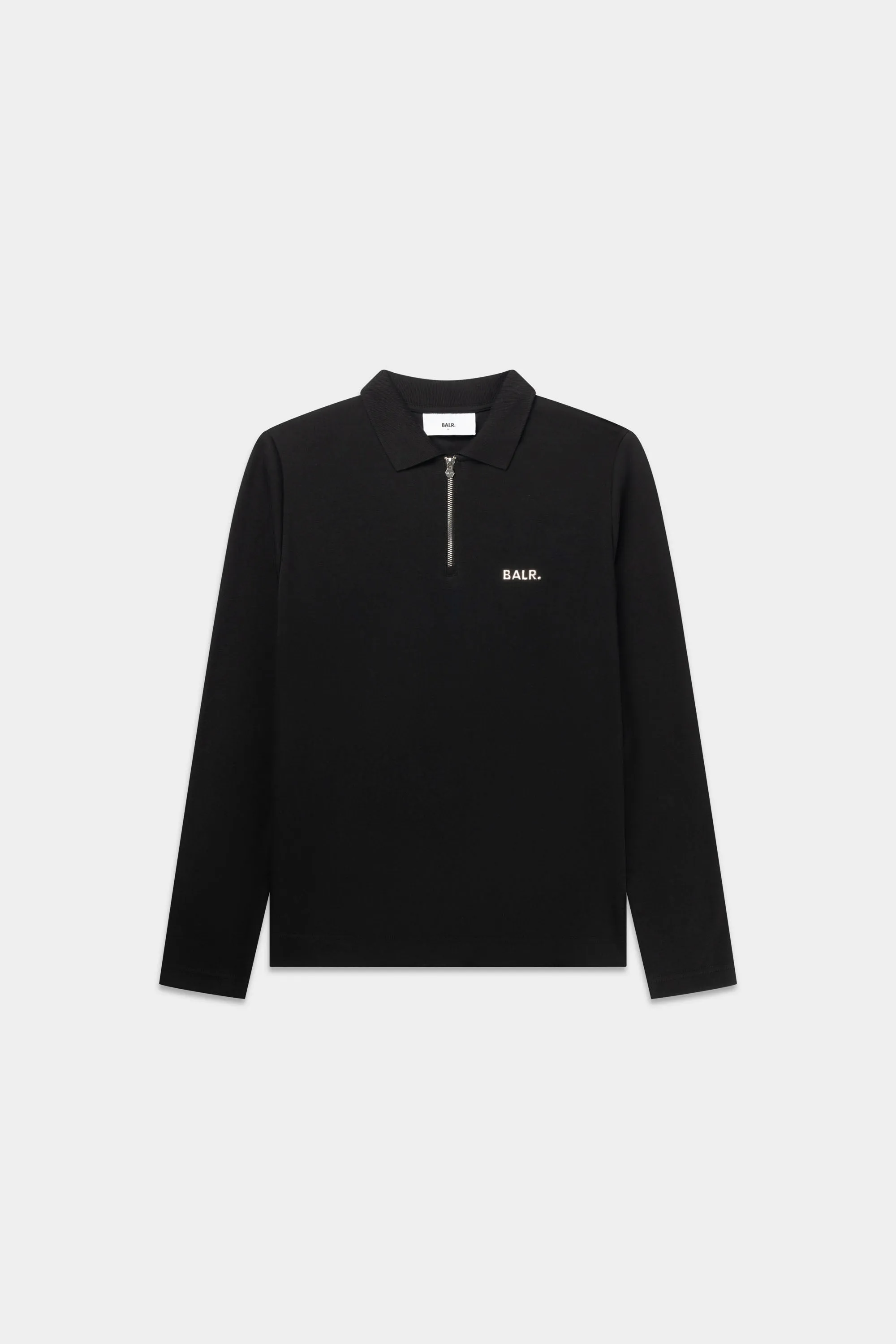 Q-Series Regular Fit Longsleeve Polo Jet Black