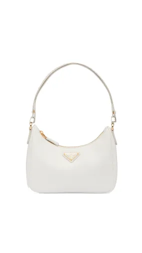 Re-Edition Saffiano Leather Mini Bag - White