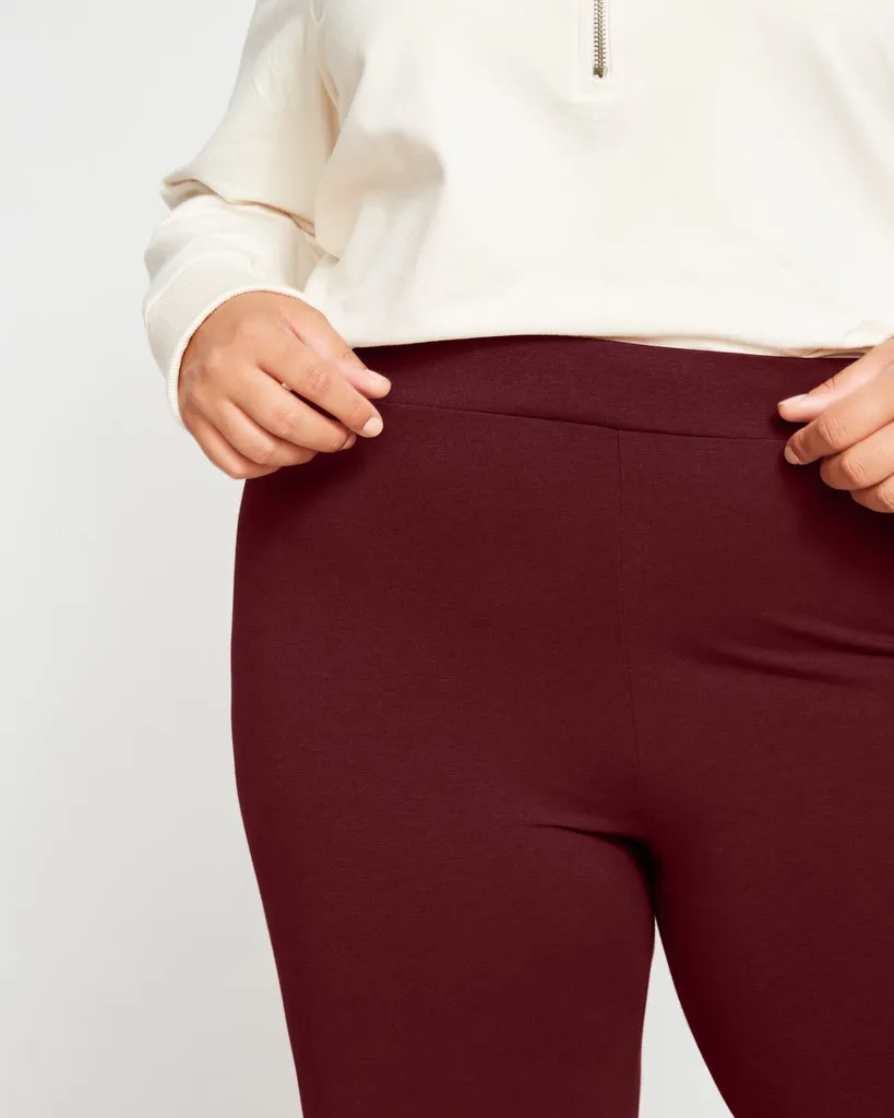 Roya Leggings 27 Inch - Black Cherry