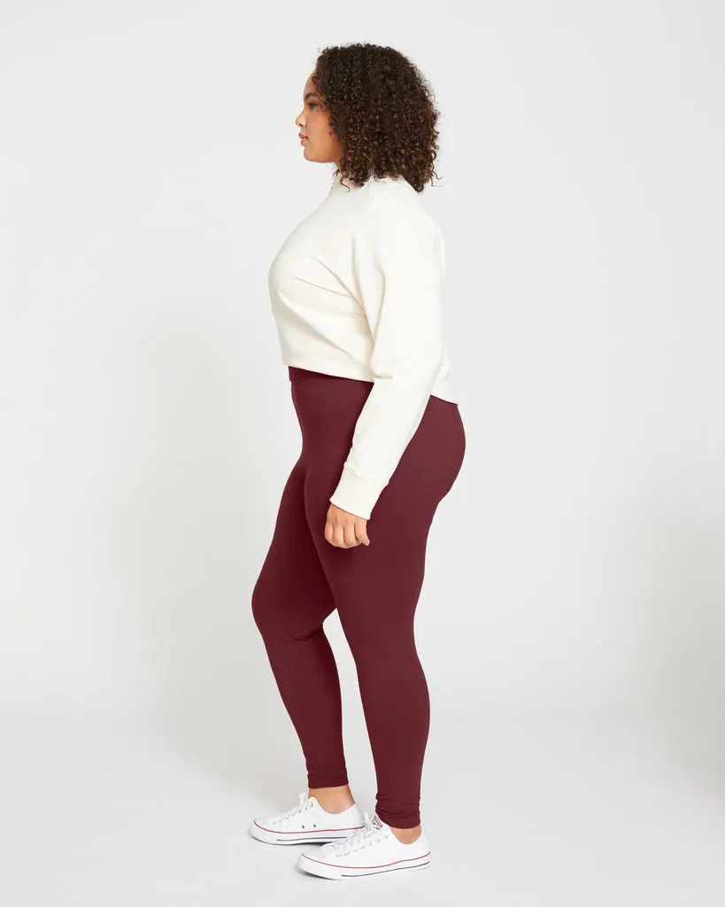 Roya Leggings 27 Inch - Black Cherry