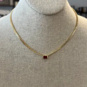 RUBY STONE CHAIN