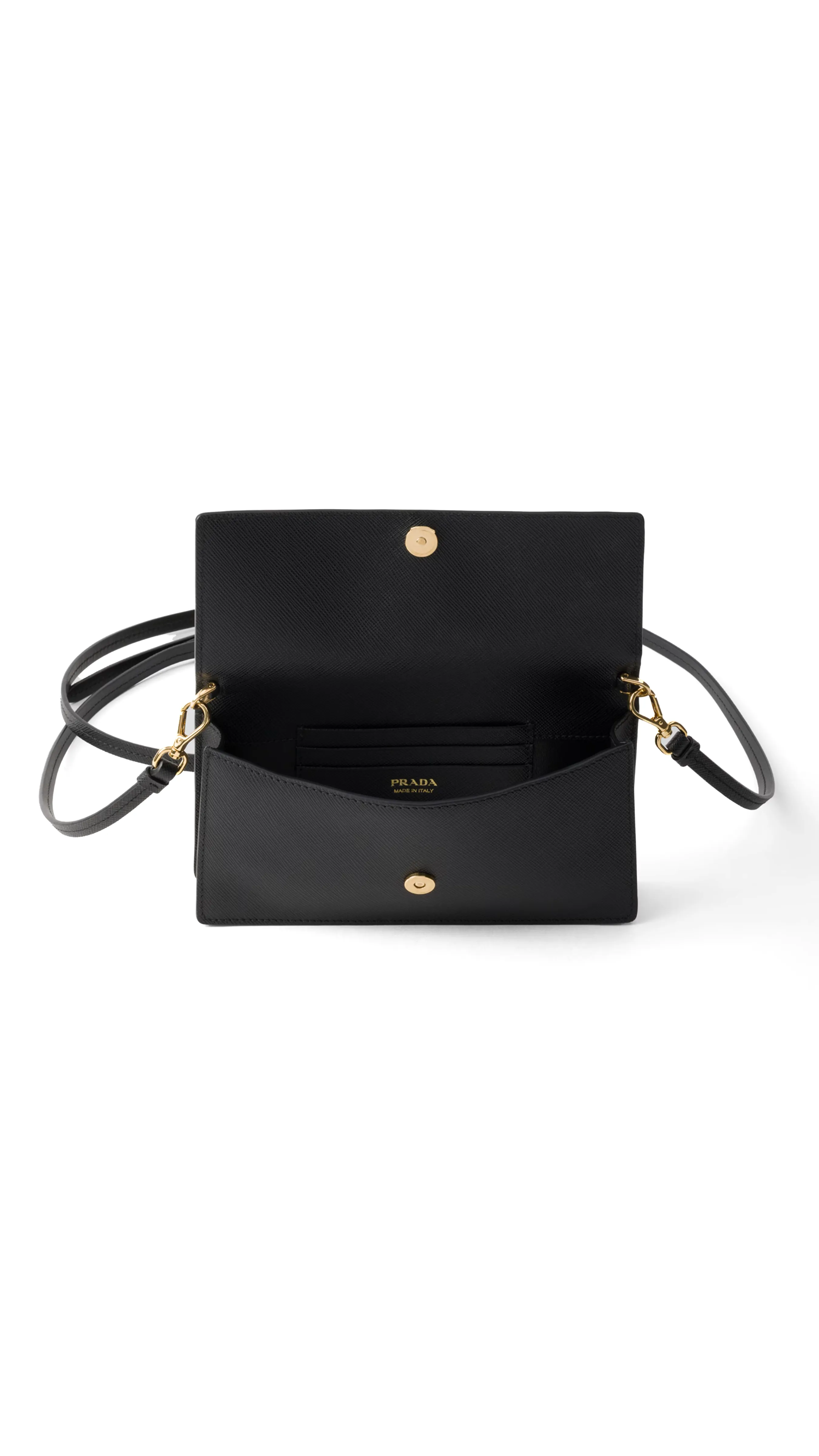 Saffiano Leather Mini-bag - Black