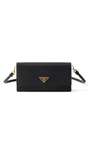 Saffiano Leather Mini-bag - Black