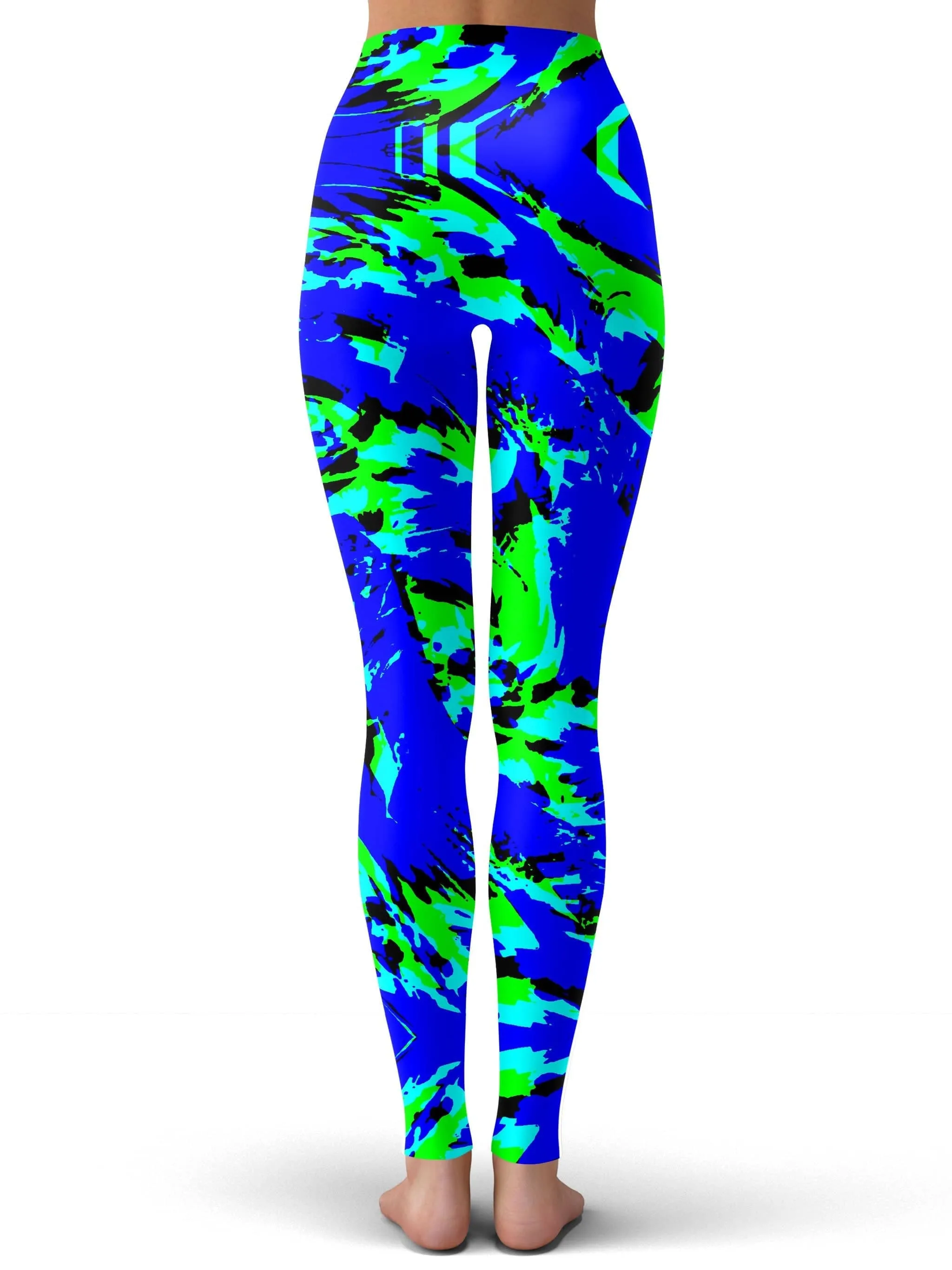 Sea Splatter Rave Graffiti Leggings