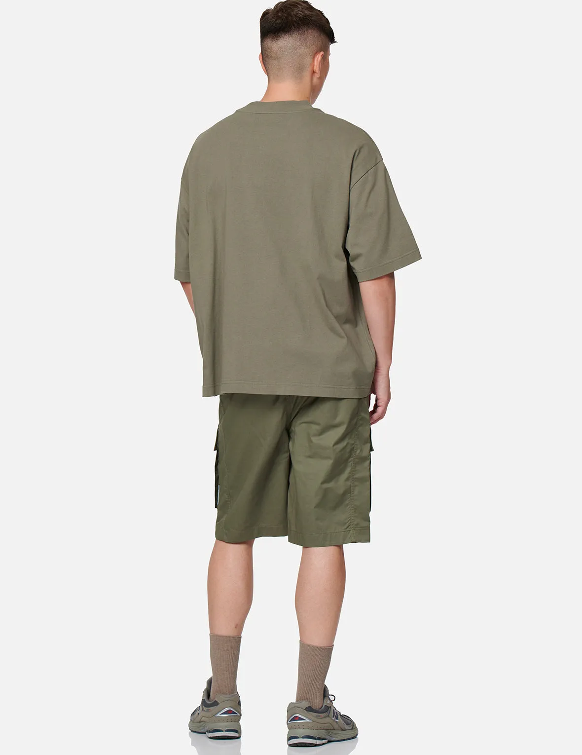 Seagull and Logo Print Cargo Shorts