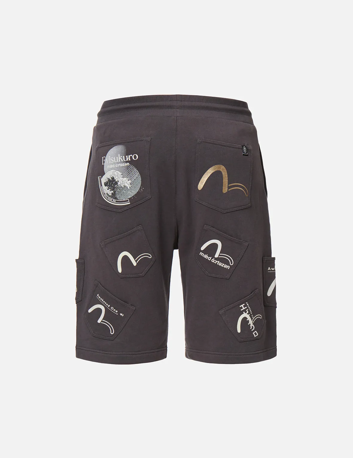 Seagull Print Pocket Sweat Shorts