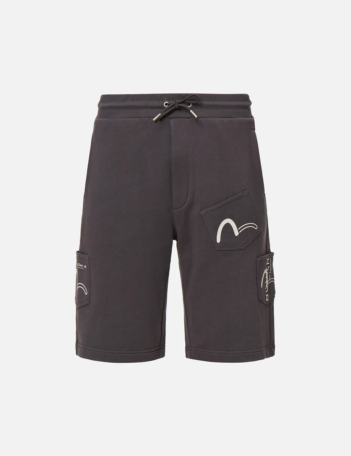 Seagull Print Pocket Sweat Shorts