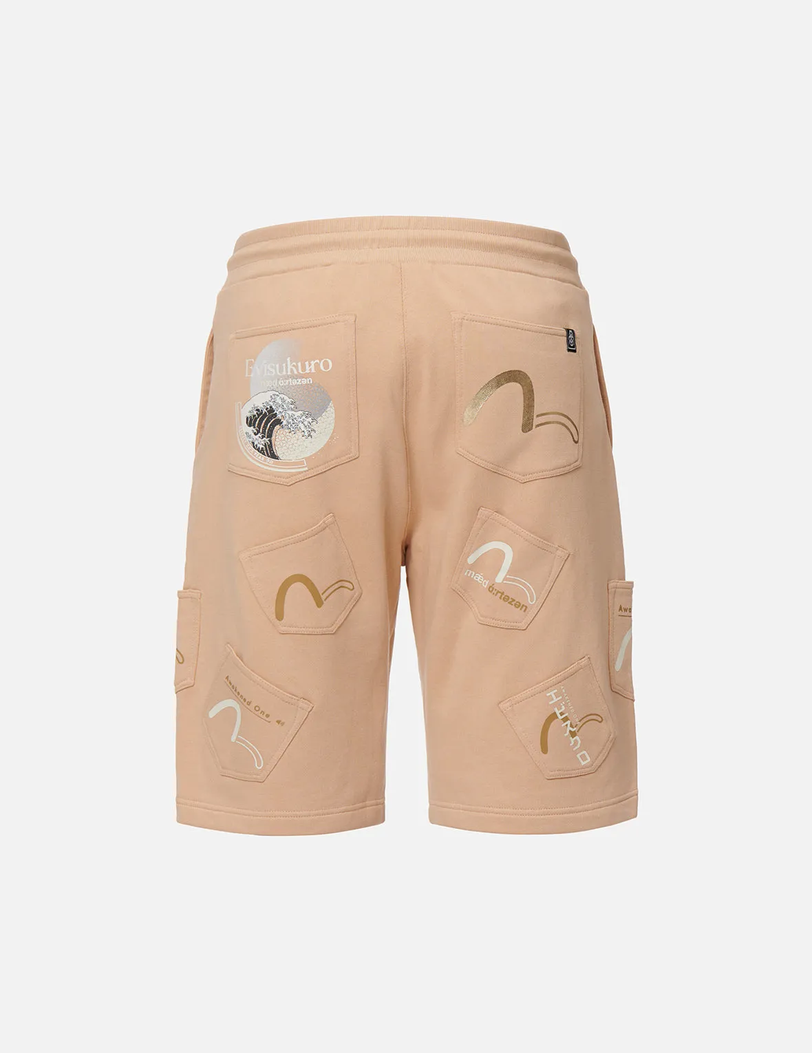 Seagull Print Pocket Sweat Shorts