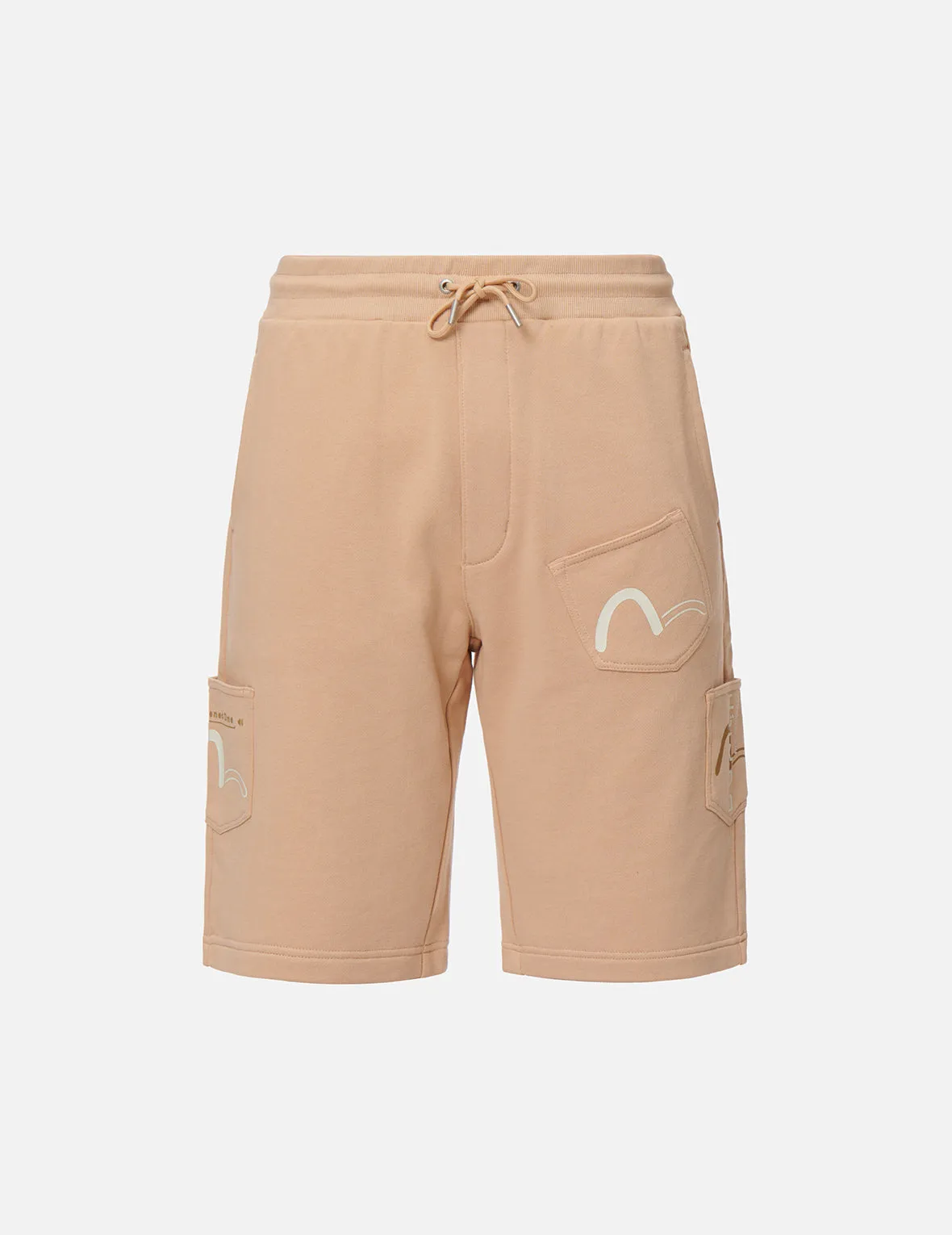 Seagull Print Pocket Sweat Shorts