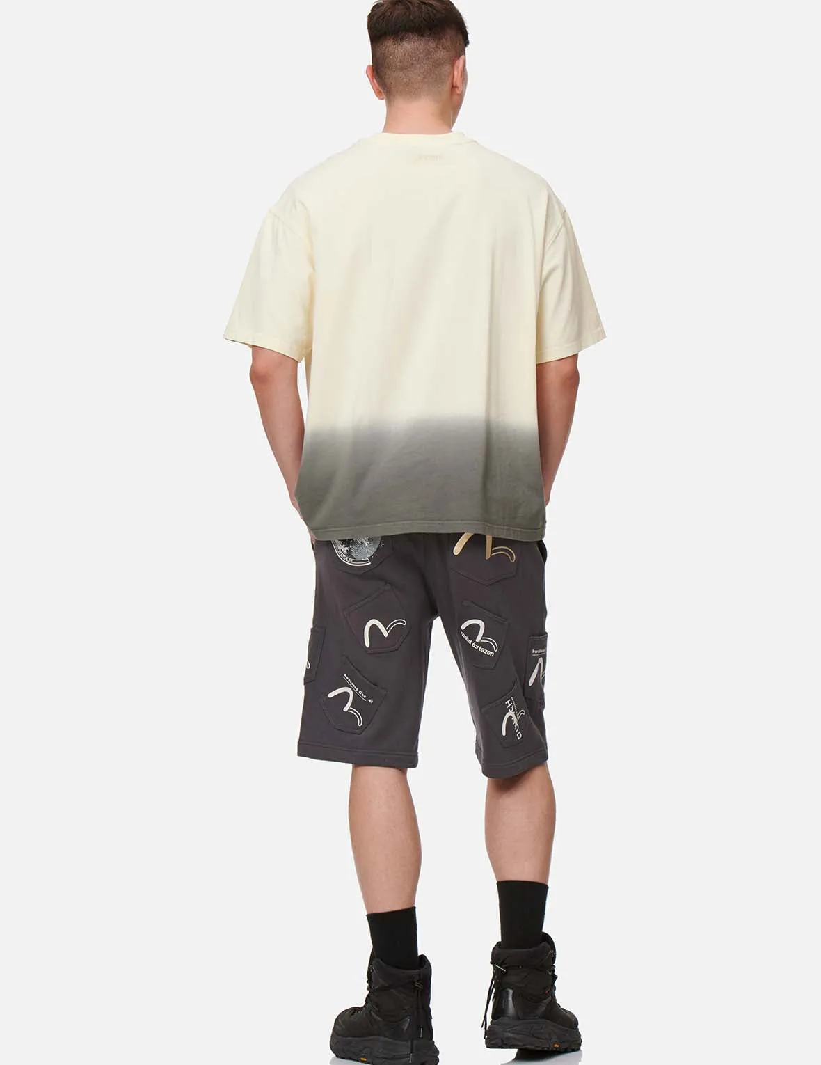 Seagull Print Pocket Sweat Shorts