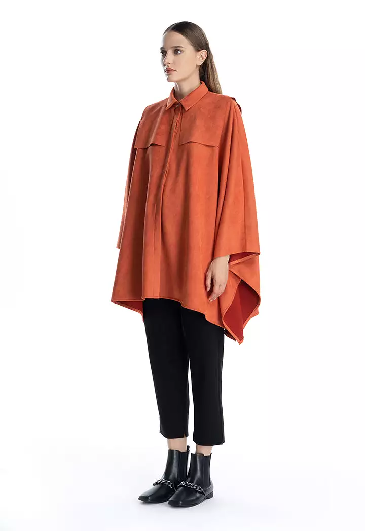 Shoulder Drape Slip On Outerwear