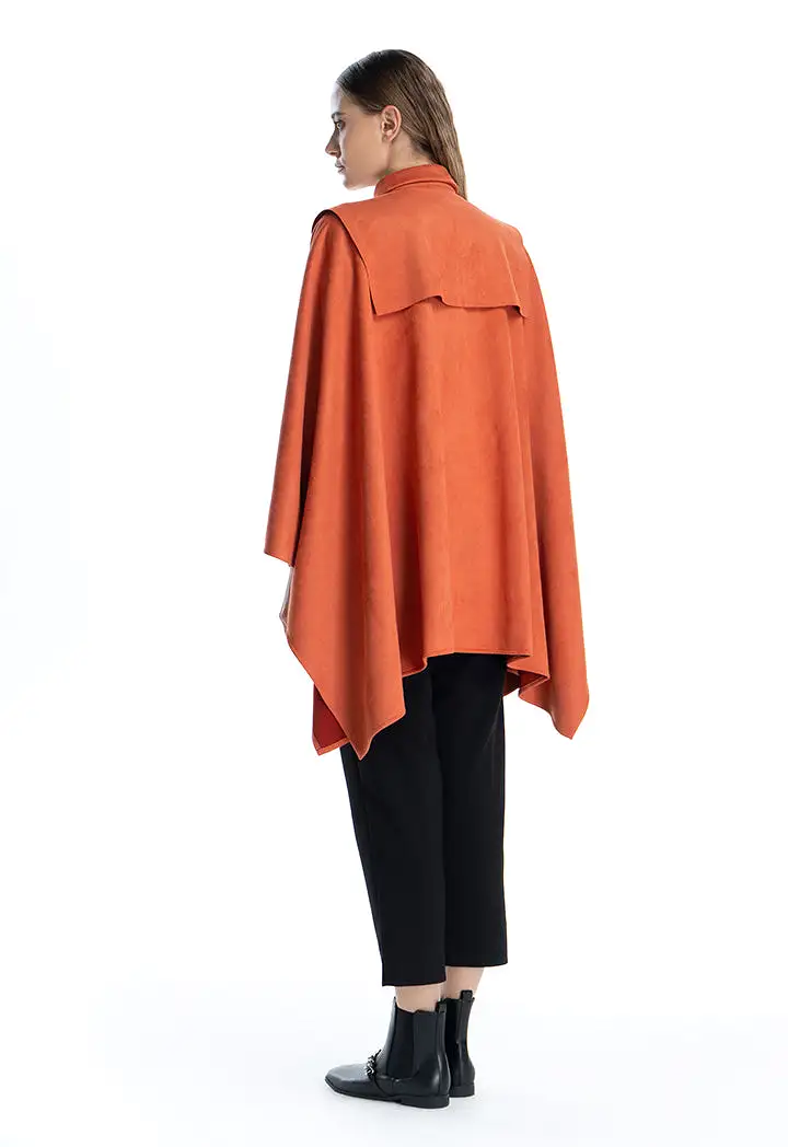 Shoulder Drape Slip On Outerwear