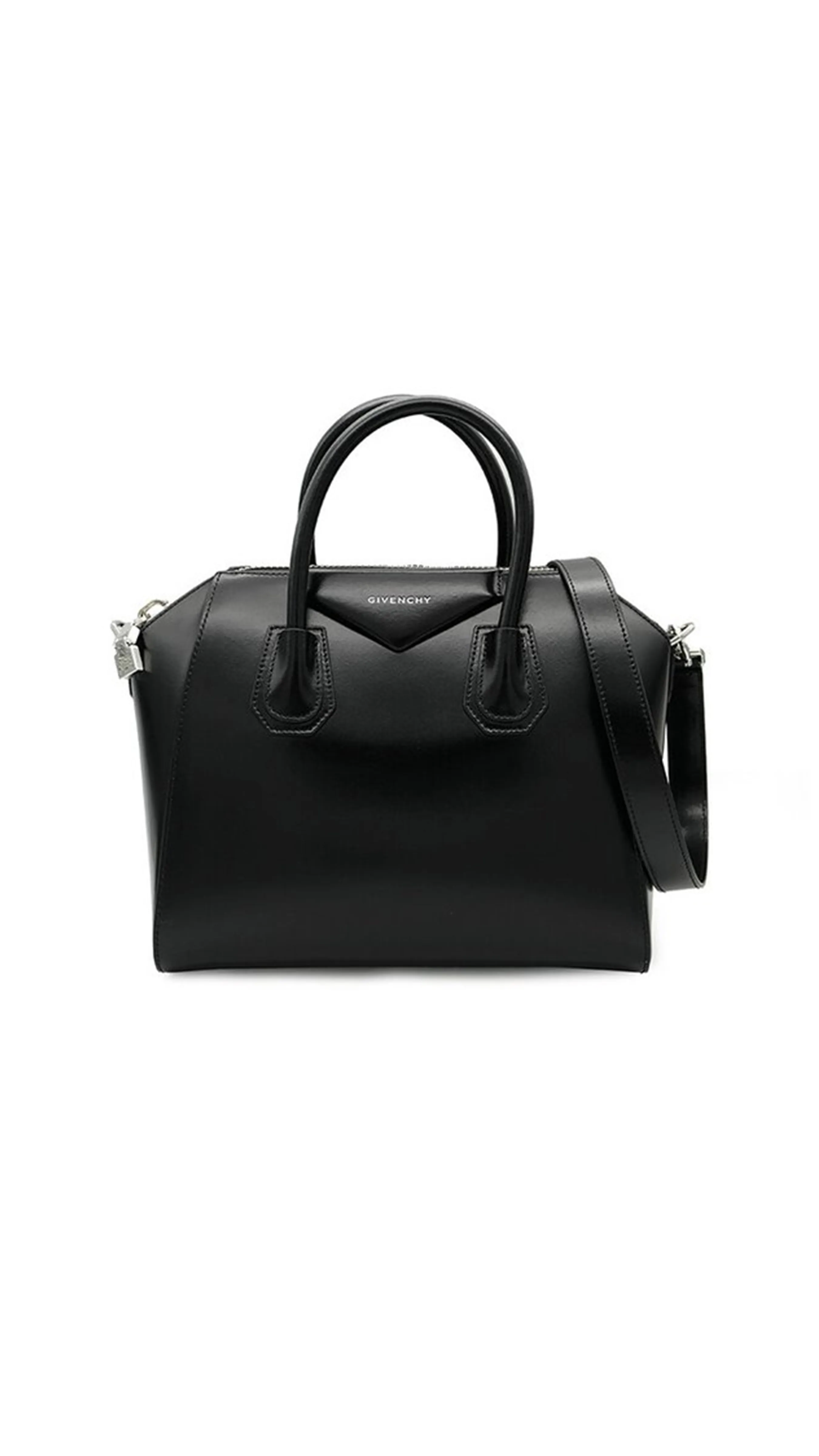 Small Antigona LEather Bag - Black