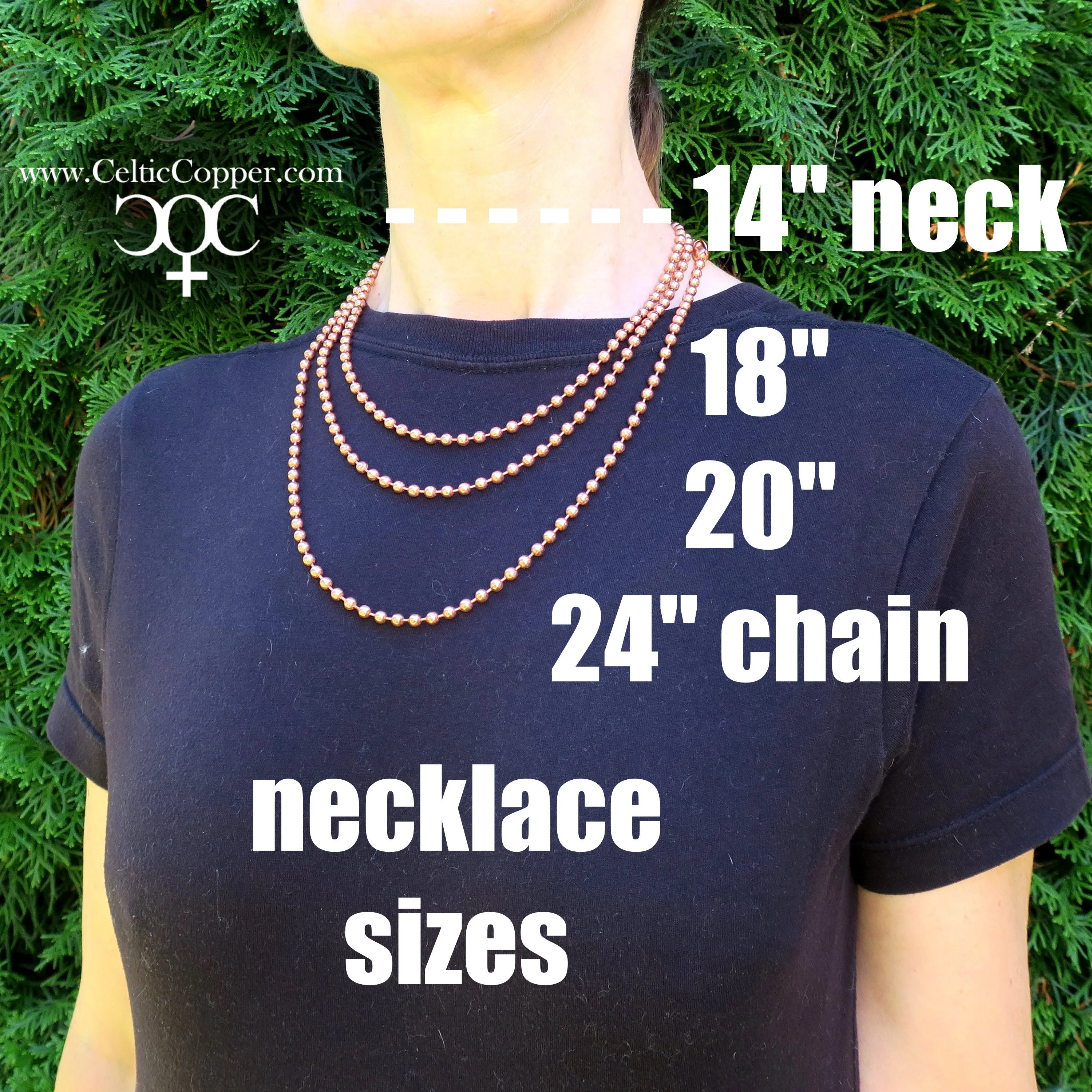 Solid Copper Necklace Chain Celtic Copper Fine Scroll Chain Necklace NC61 Celtic Necklace Chain Solid Copper Necklace 20 Inch Ch