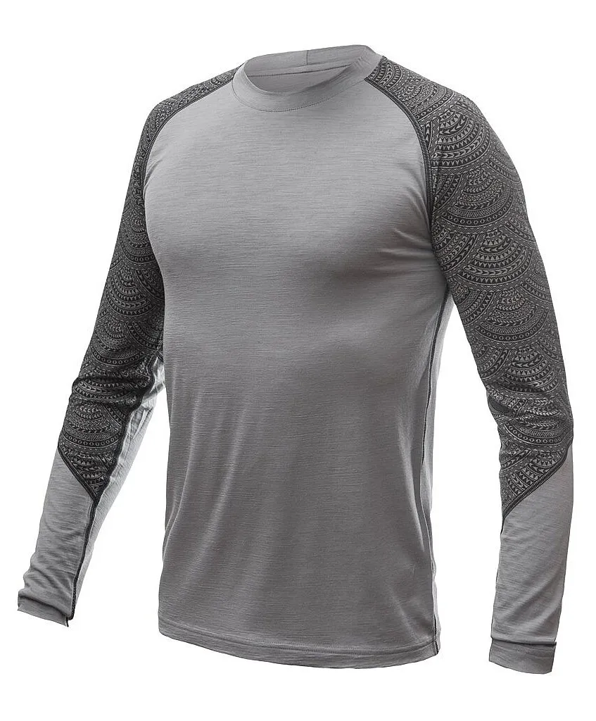 T-Shirt Sensor Merino Impress LS - Grey/Maori - men´s