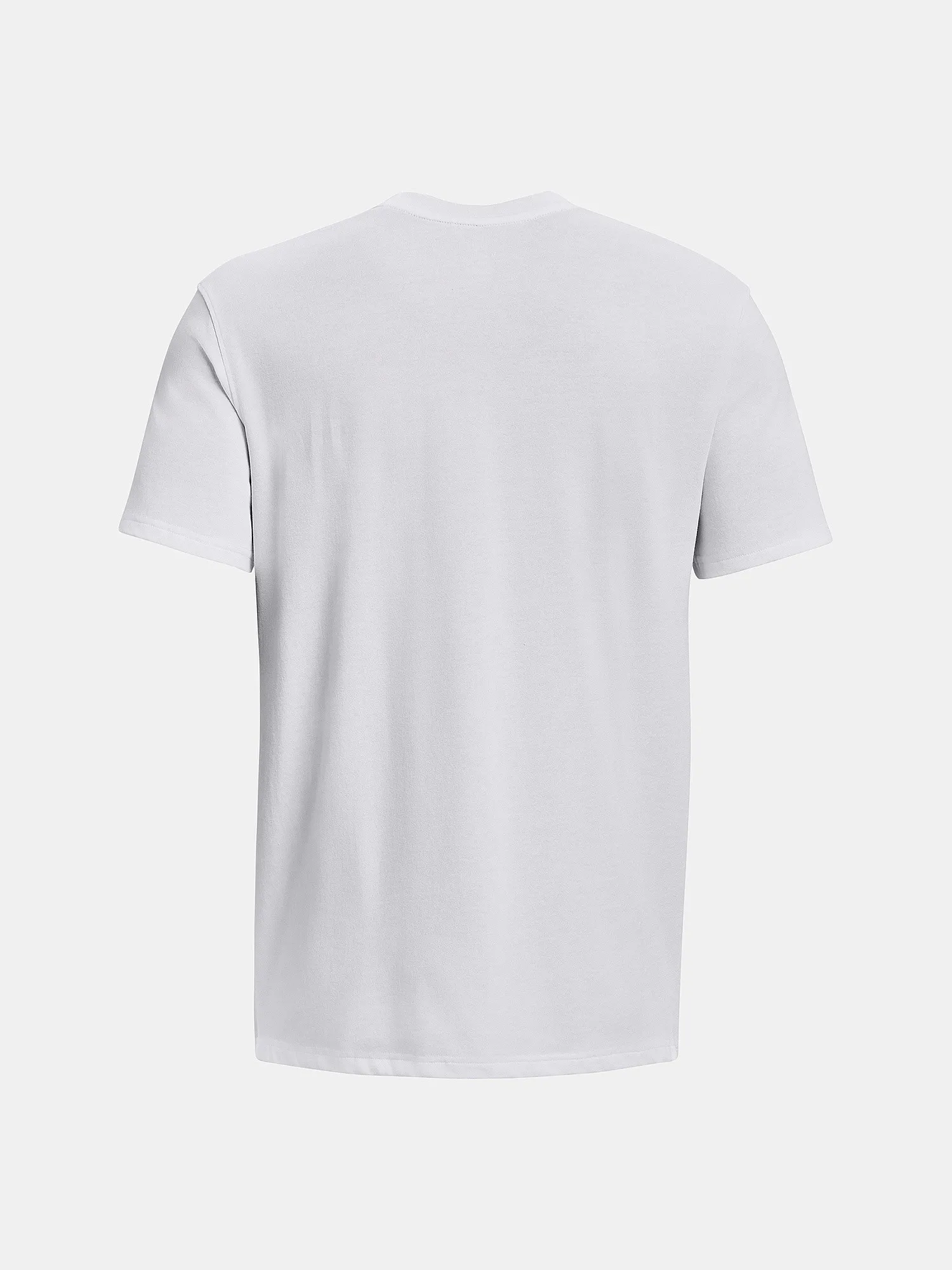 T-Shirt Under Armour Logo Embroidered Heavyweight - White/Black - men´s