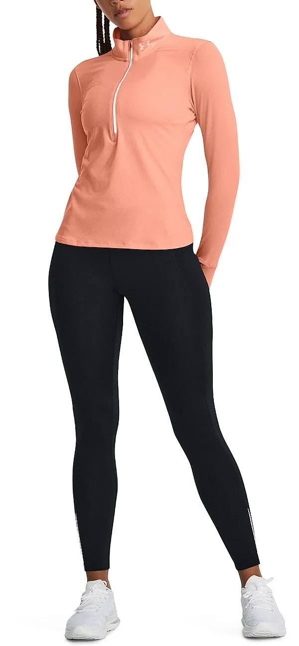 T-Shirt Under Armour Qualifier Run LS - Bubble Peach/Reflective - women´s