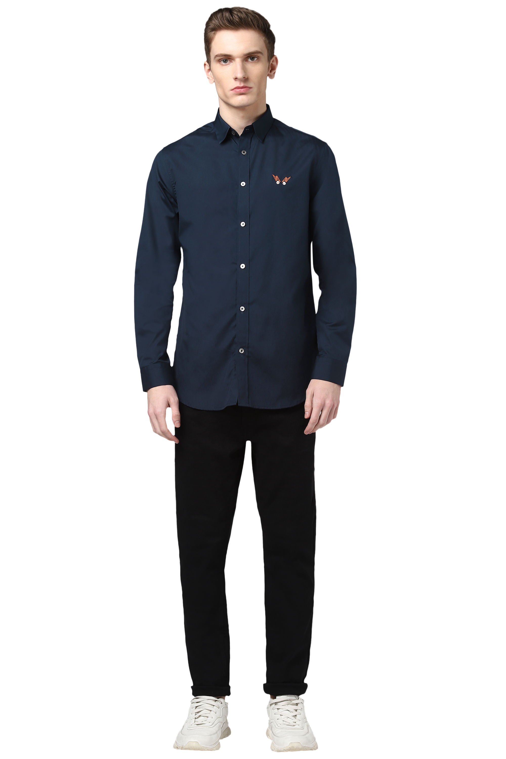 The Noo Shirt on Navy