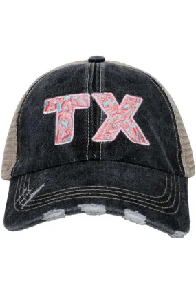 TX PINK Leopard Women's Trucker Hats