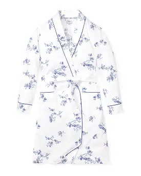 Women's Indigo Floral Robe