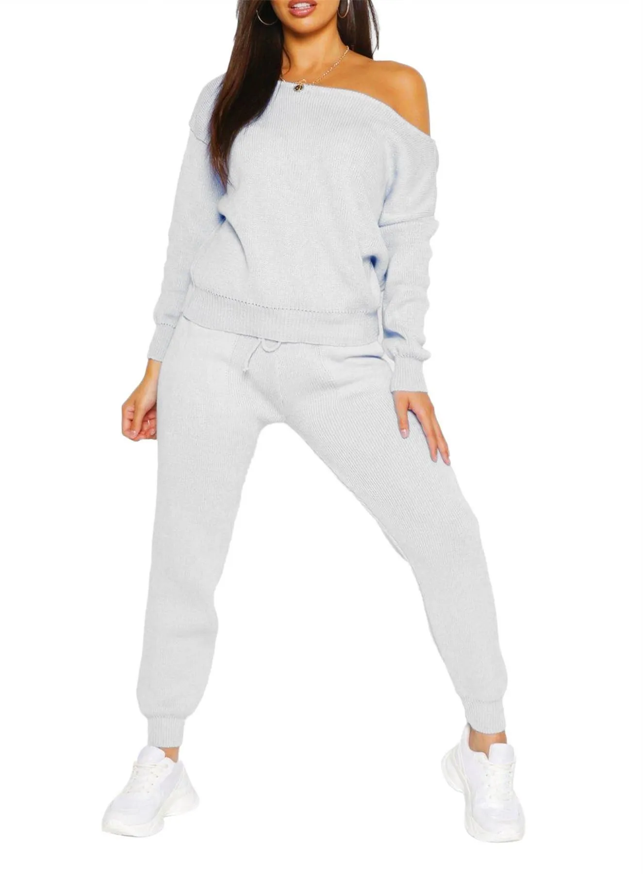 Womens Knitted suit 2 piece loungewear, UK Sizes 8 to 14