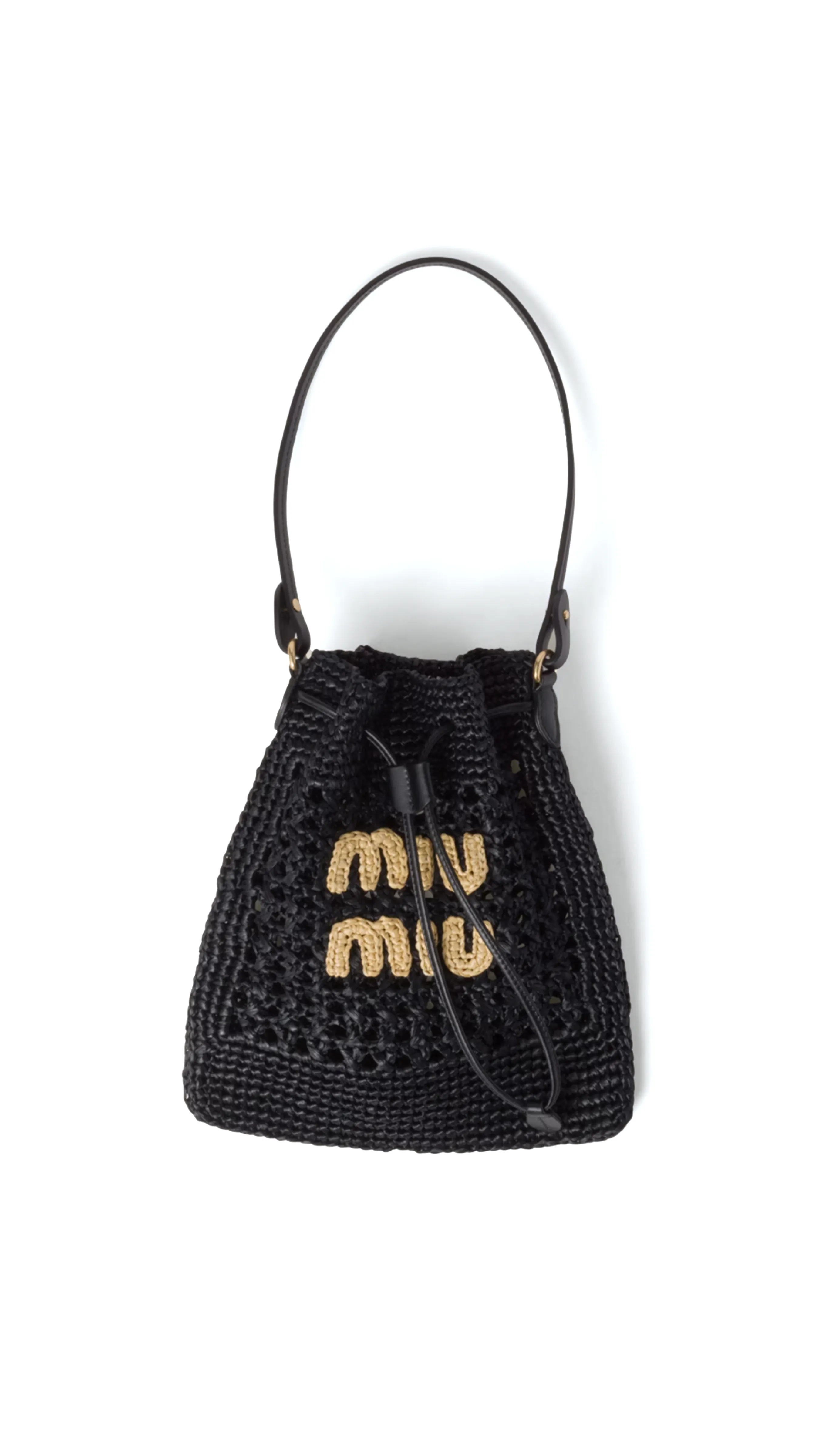 Woven Fabric Mini-bag - Black